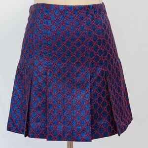Gucci jacquard mini pleated skirt